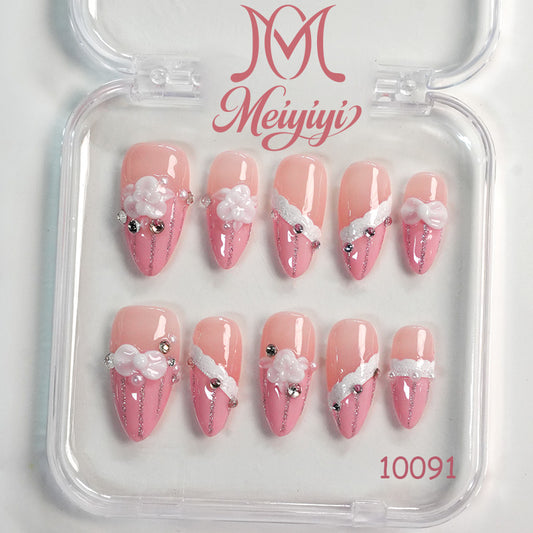 10091-MYY's designer original high-end design customized luxury hand-painted wearable nail art