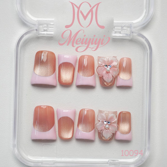 10094-MYY's designer original high-end design customized luxury hand-painted wearable nail art