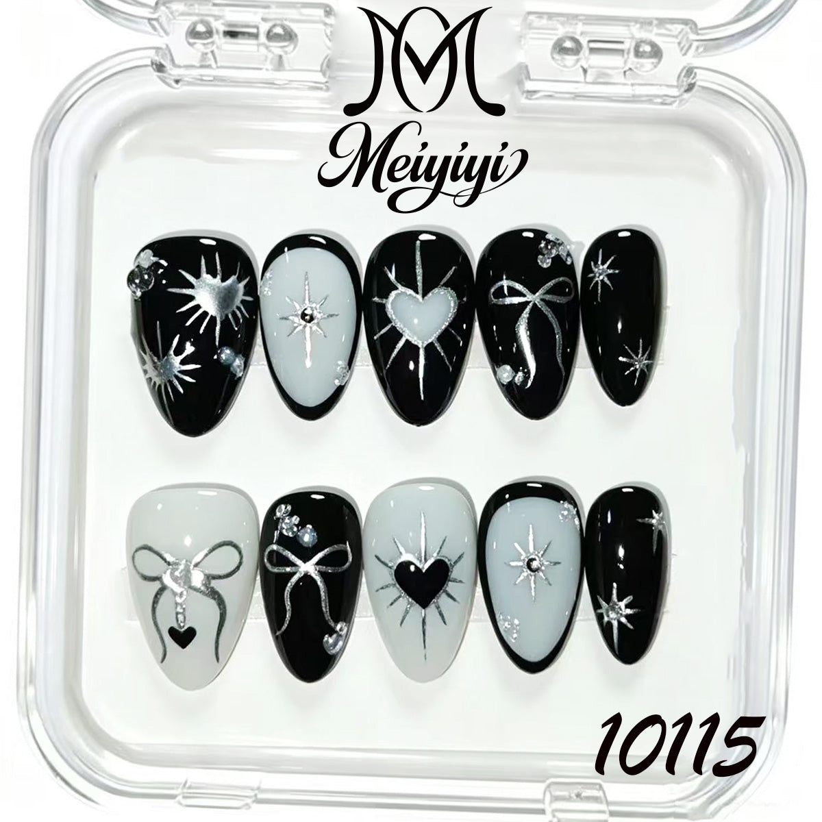 10115-MYY's designer original high-end design customized luxury hand-painted wearable nail art