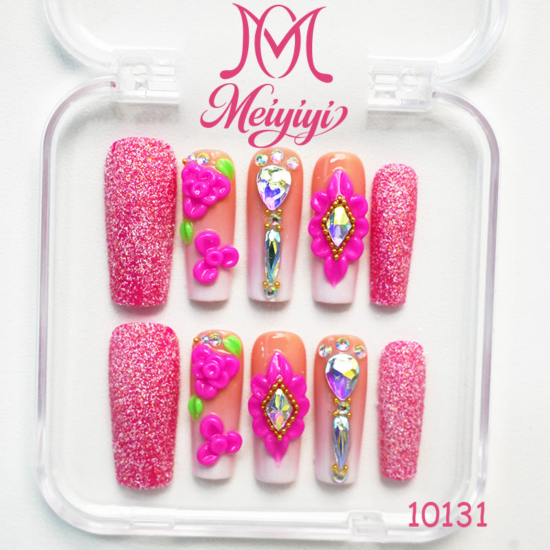 10131-MYY's designer original high-end design customized luxury hand-painted wearable nail art