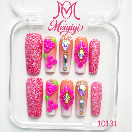 10131-MYY's designer original high-end design customized luxury hand-painted wearable nail art