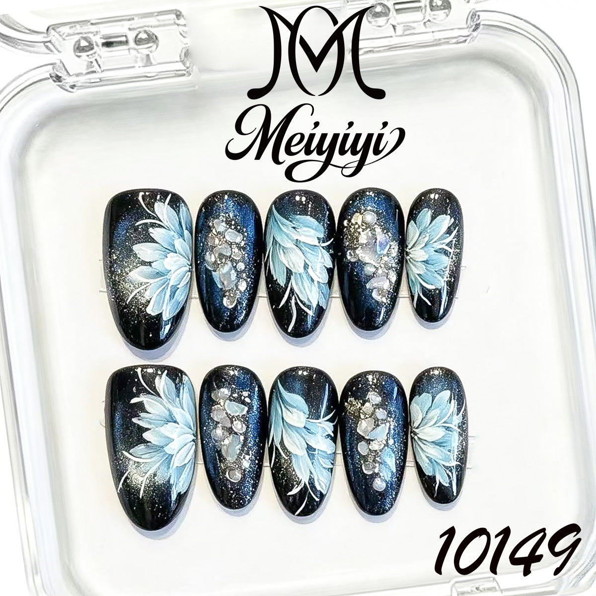 10149-MYY's designer original high-end design customized luxury hand-painted wearable nail art