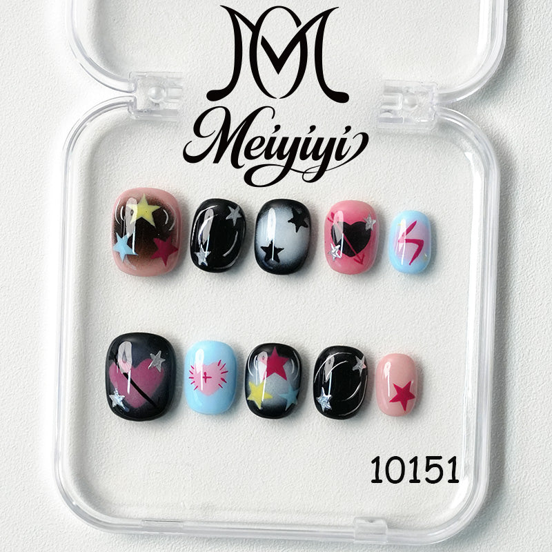 10151-MYY's designer original high-end design customized luxury hand-painted wearable nail art