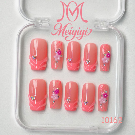 10162-MYY's designer original high-end design customized luxury hand-painted wearable nail art