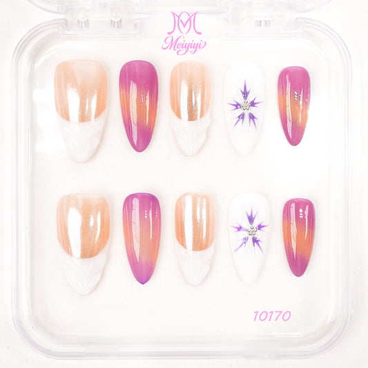10170-MYY's designer original high-end design customized luxury hand-painted wearable nail art