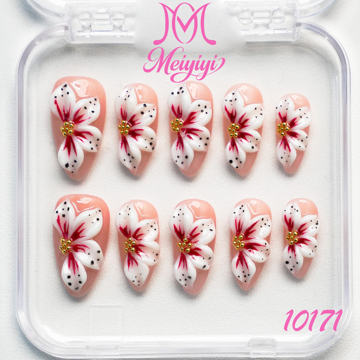 10171-MYY's designer original high-end design customized luxury hand-painted wearable nail art