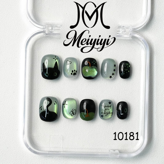 10181-MYY's designer original high-end design customized luxury hand-painted wearable nail art