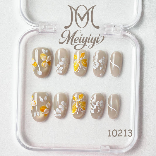 10213-MYY's designer original high-end design customized luxury hand-painted wearable nail art