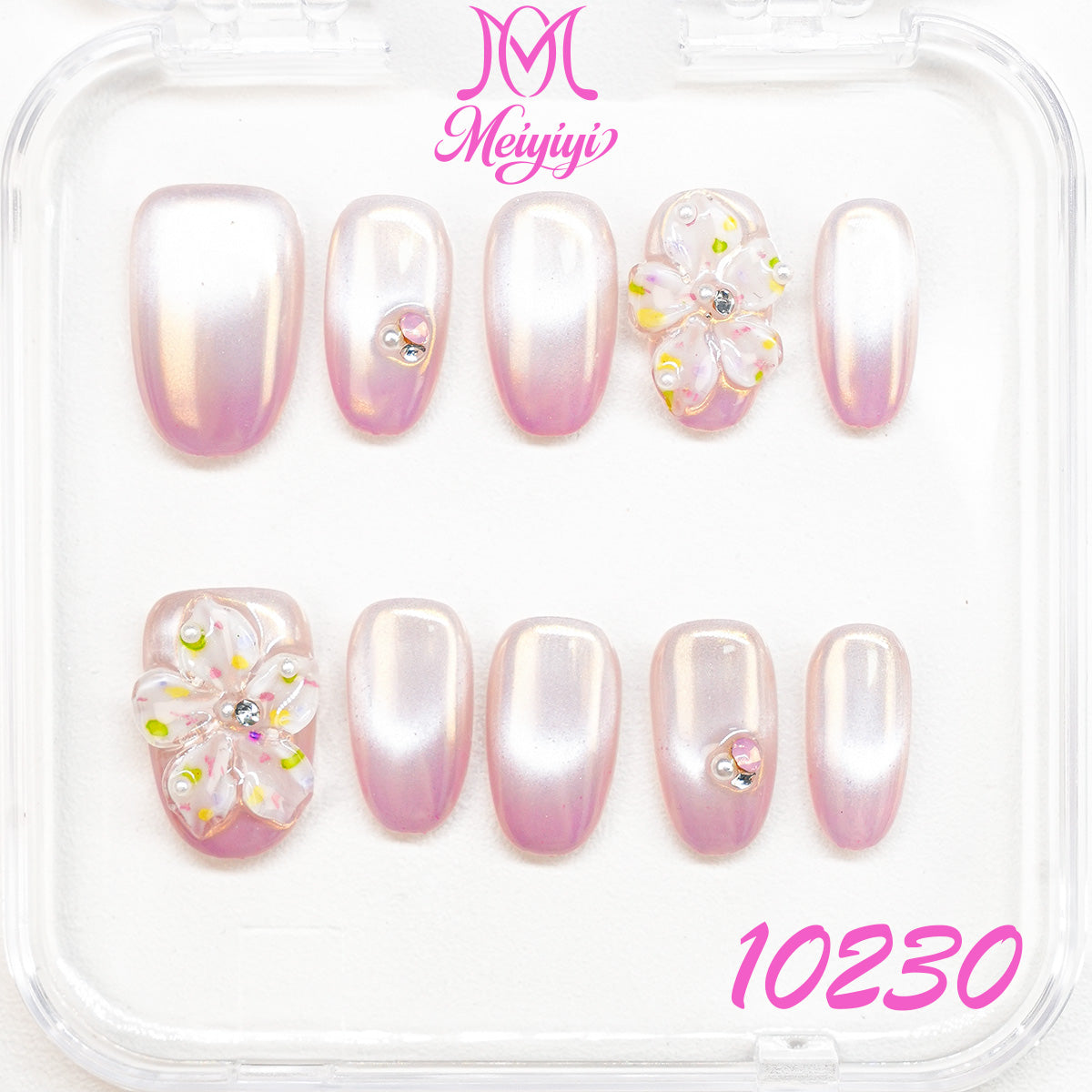10230-MYY's designer original high-end design customized luxury hand-painted wearable nail art