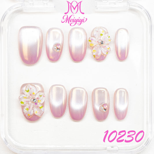 10230-MYY's designer original high-end design customized luxury hand-painted wearable nail art