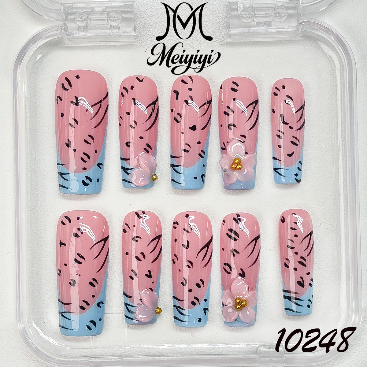 10248-MYY's designer original high-end design customized luxury hand-painted wearable nail art