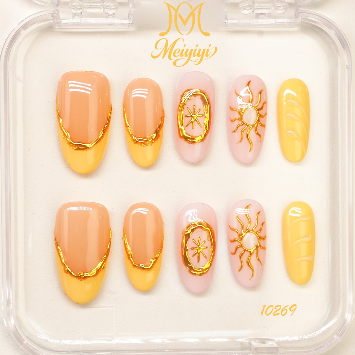 10269-MYY's designer original high-end design customized luxury hand-painted wearable nail art