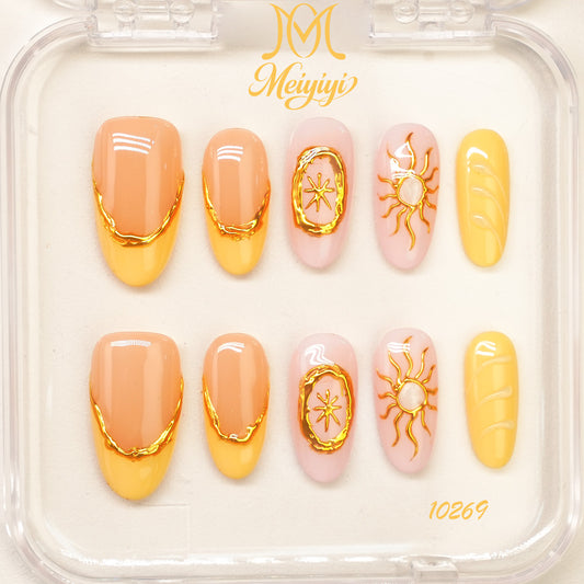 10269-MYY's designer original high-end design customized luxury hand-painted wearable nail art
