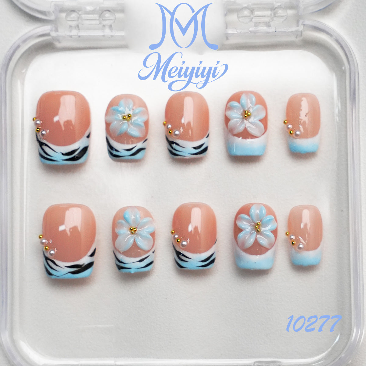 10277-MYY's designer original high-end design customized luxury hand-painted wearable nail art