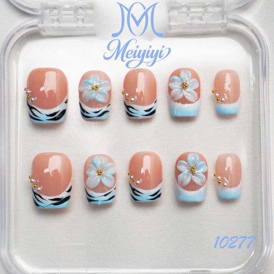 10277-MYY's designer original high-end design customized luxury hand-painted wearable nail art