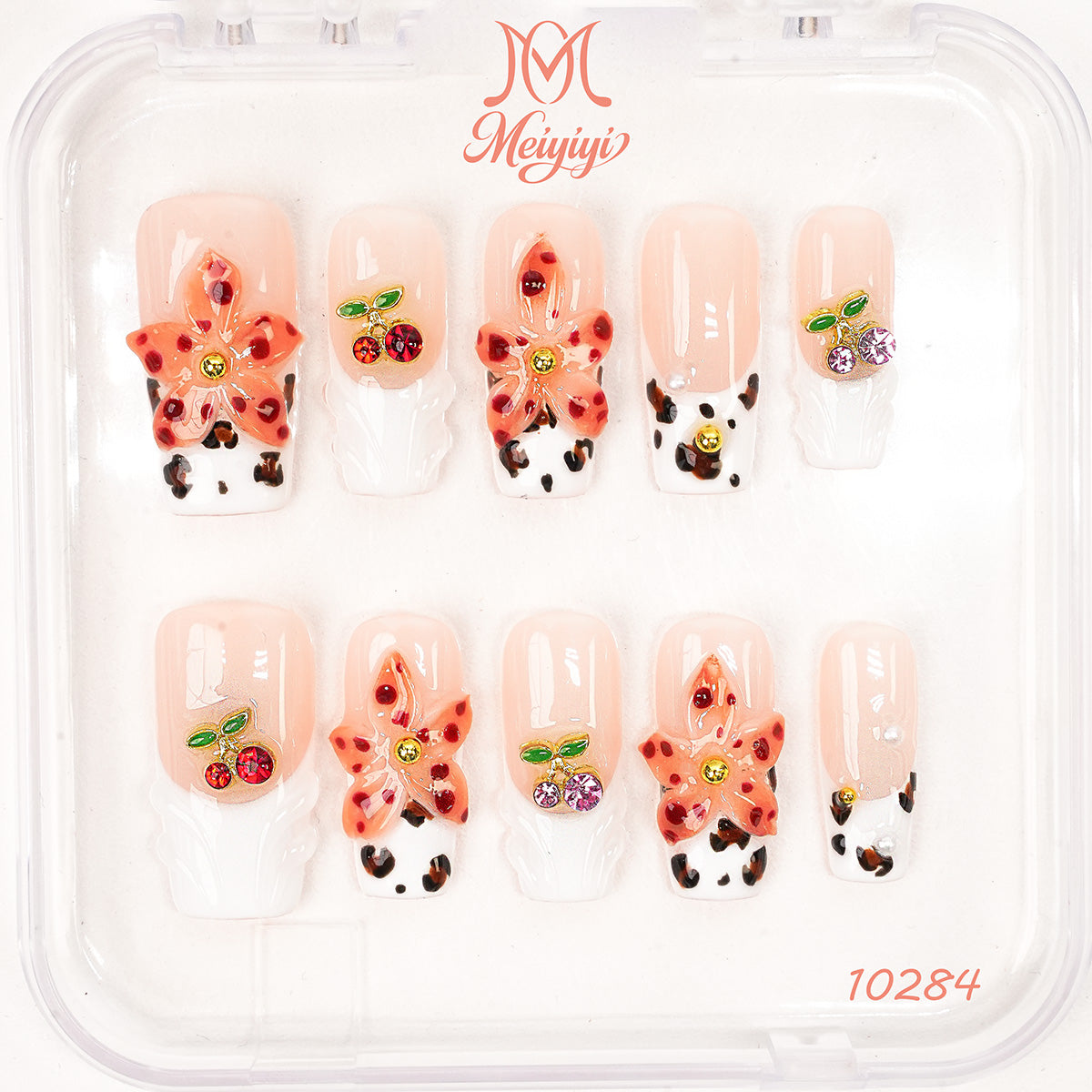 10284-MYY's designer original high-end design customized luxury hand-painted wearable nail art