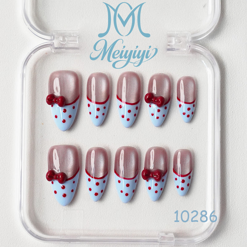 10286-MYY's designer original high-end design customized luxury hand-painted wearable nail art