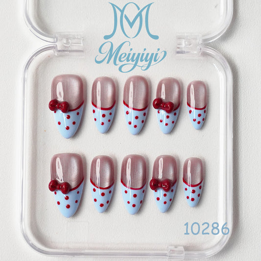 10286-MYY's designer original high-end design customized luxury hand-painted wearable nail art