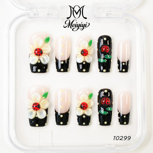 10299-MYY's designer original high-end design customized luxury hand-painted wearable nail art