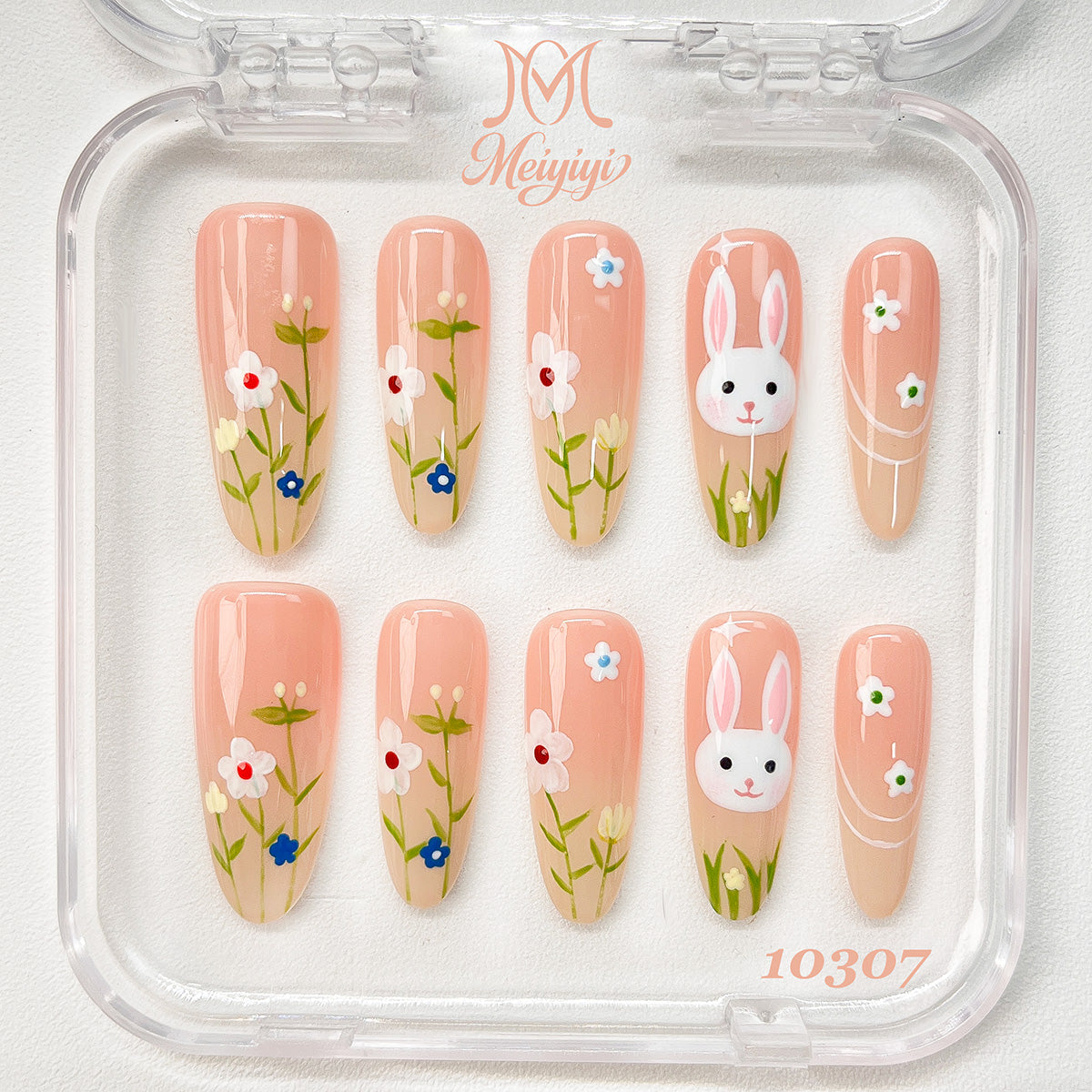 10307-MYY's designer original high-end design customized luxury hand-painted wearable nail art