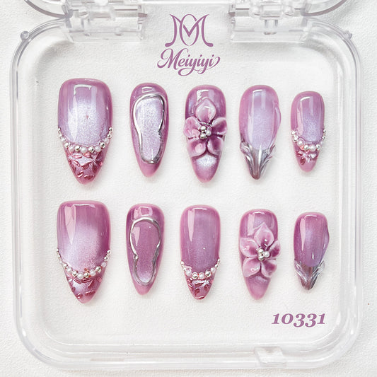 10331-MYY's designer original high-end design customized luxury hand-painted wearable nail art