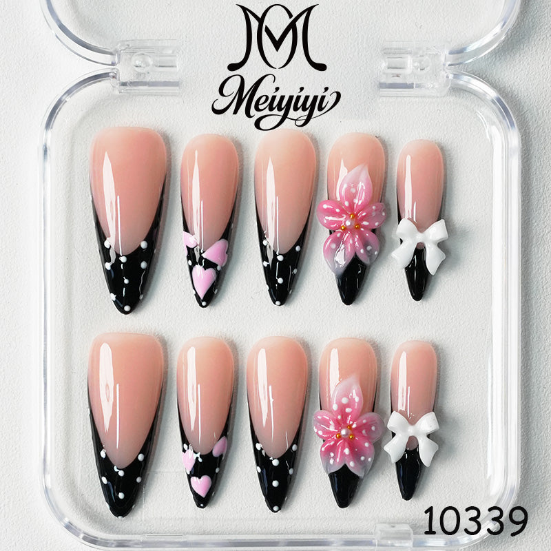 10339-MYY's designer original high-end design customized luxury hand-painted wearable nail art