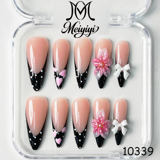 10339-MYY's designer original high-end design customized luxury hand-painted wearable nail art