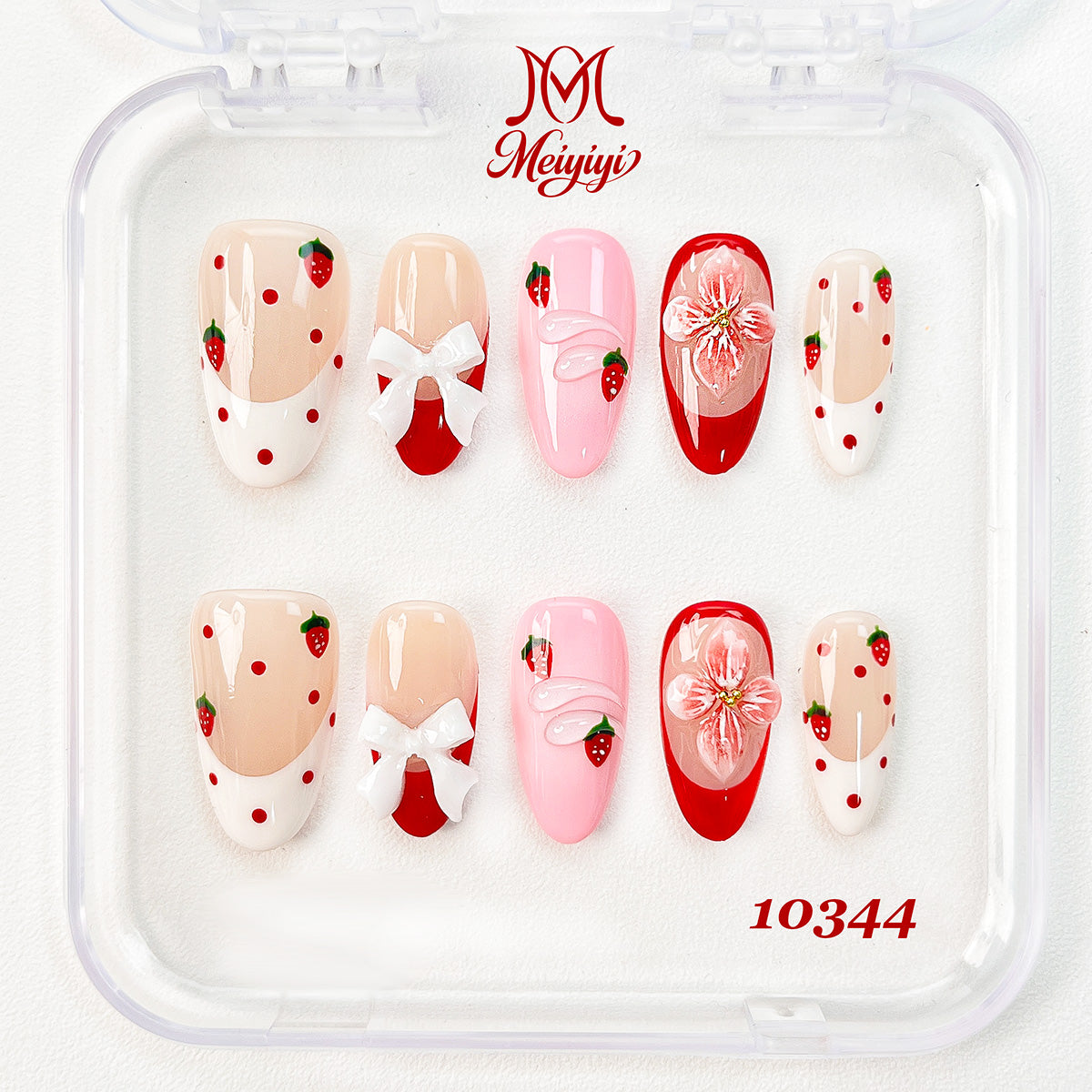 10344-MYY's designer original high-end design customized luxury hand-painted wearable nail art
