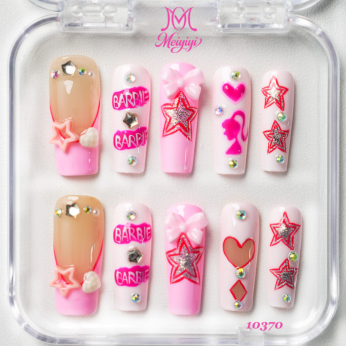 10370-MYY's designer original high-end design customized luxury hand-painted wearable nail art