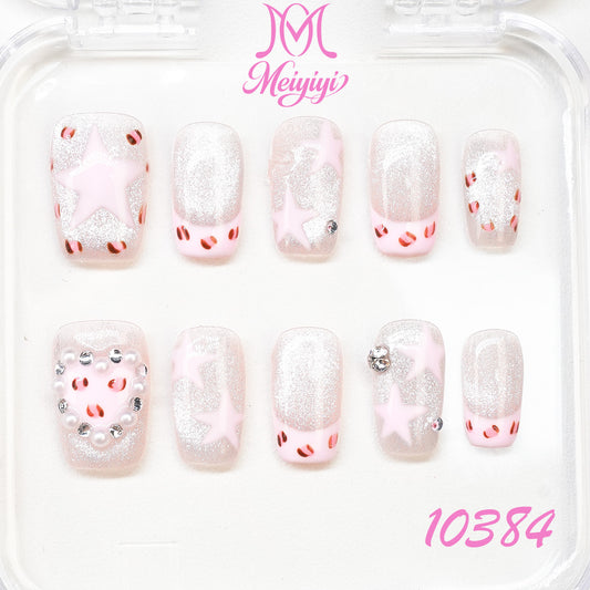 10384-MYY's designer original high-end design customized luxury hand-painted wearable nail art