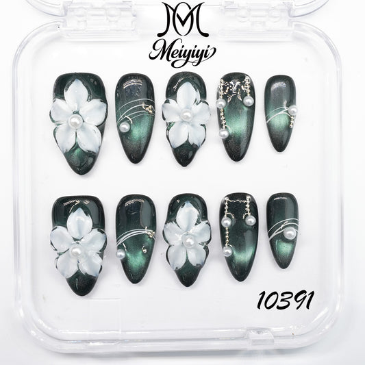 10391-MYY's designer original high-end design customized luxury hand-painted wearable nail art