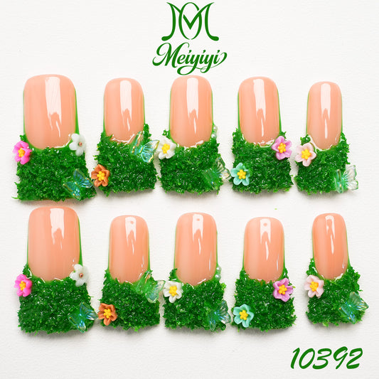 10392-MYY's designer original high-end design customized luxury hand-painted wearable nail art
