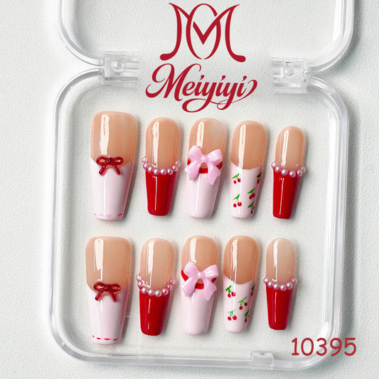 10395-MYY's designer original high-end design customized luxury hand-painted wearable nail art