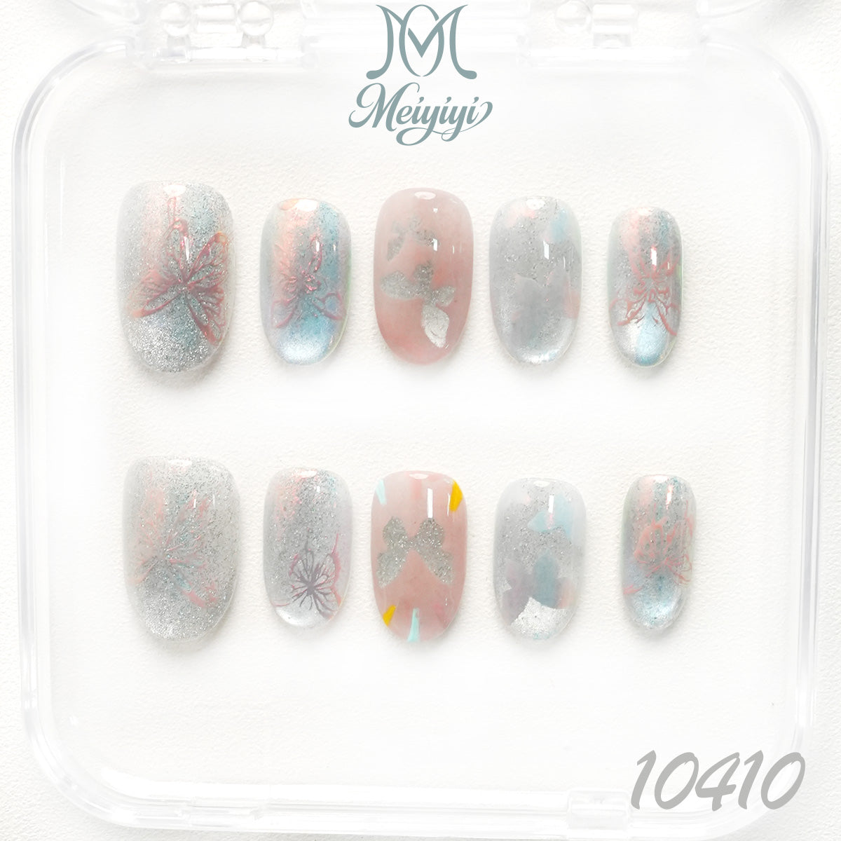 10410-MYY's designer original high-end design customized luxury hand-painted wearable nail art