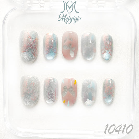 10410-MYY's designer original high-end design customized luxury hand-painted wearable nail art