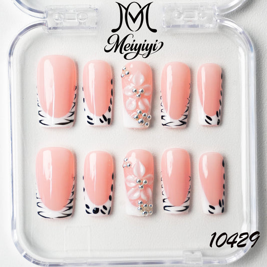 10429-MYY's designer original high-end design customized luxury hand-painted wearable nail art