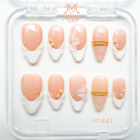 10441-MYY's designer original high-end design customized luxury hand-painted wearable nail art