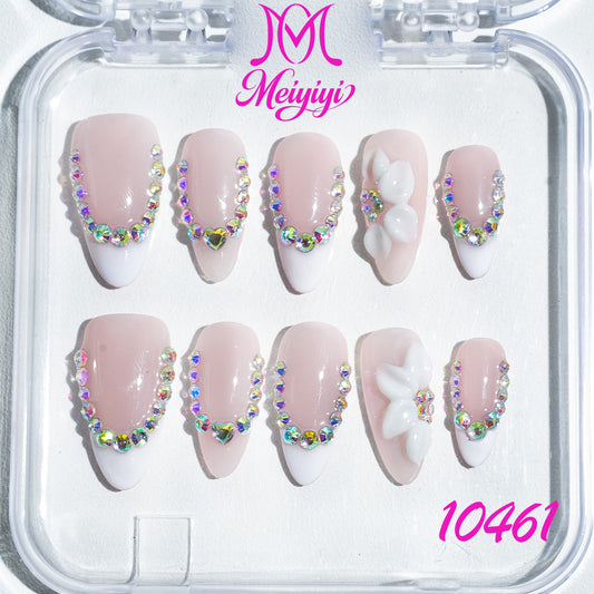 10461-MYY's designer original high-end design customized luxury hand-painted wearable nail art