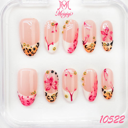 10522-MYY's designer original high-end design customized luxury hand-painted wearable nail art