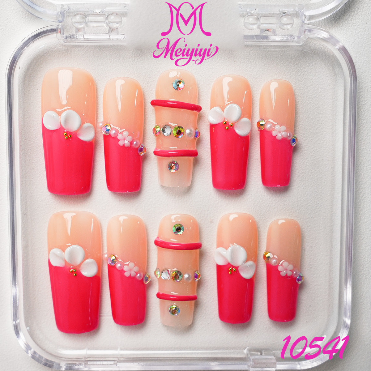 10541-MYY's designer original high-end design customized luxury hand-painted wearable nail art