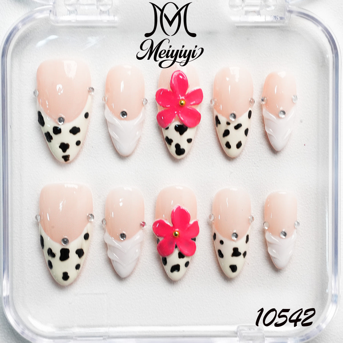 10542-MYY's designer original high-end design customized luxury hand-painted wearable nail art