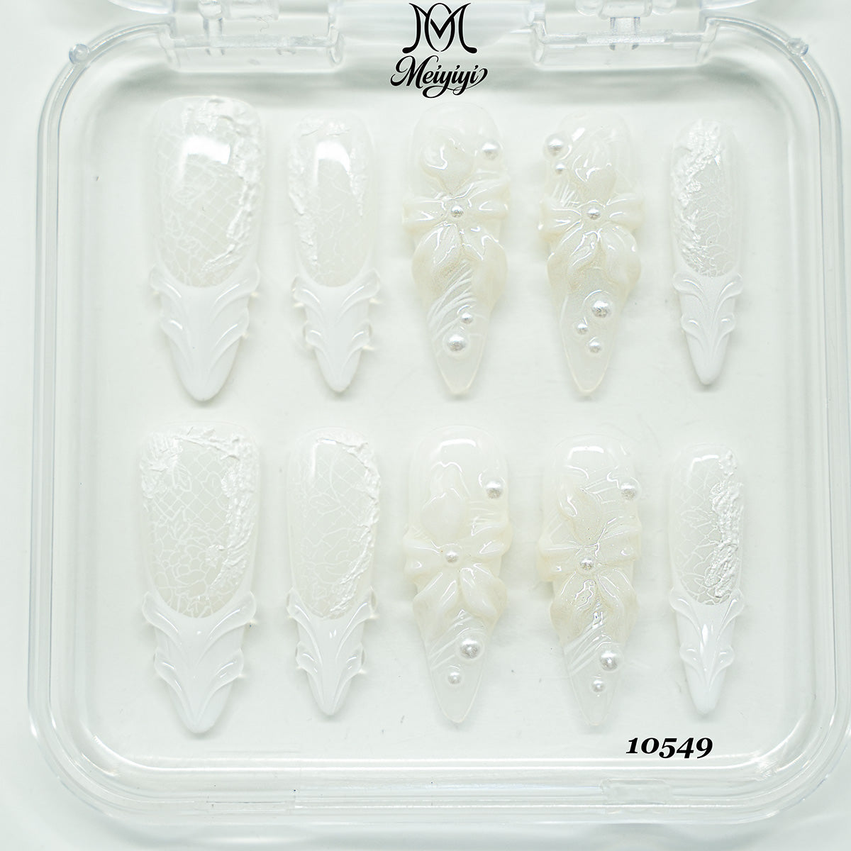 10549-MYY's designer original high-end design customized luxury hand-painted wearable nail art