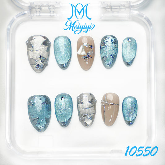 10550-MYY's designer original high-end design customized luxury hand-painted wearable nail art