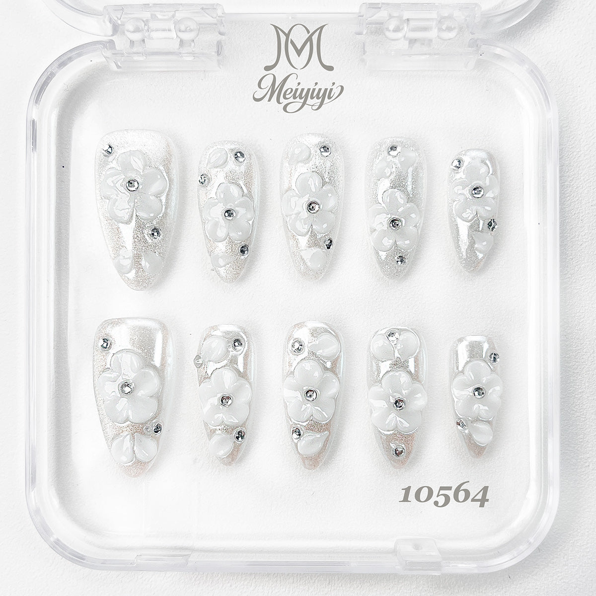 10564-MYY's designer original high-end design customized luxury hand-painted wearable nail art