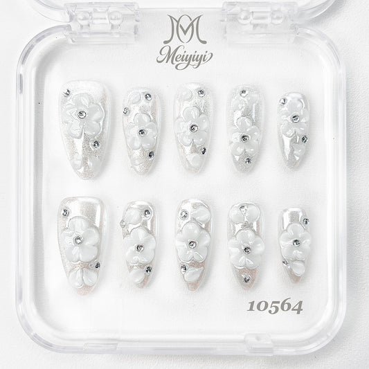 10564-MYY's designer original high-end design customized luxury hand-painted wearable nail art