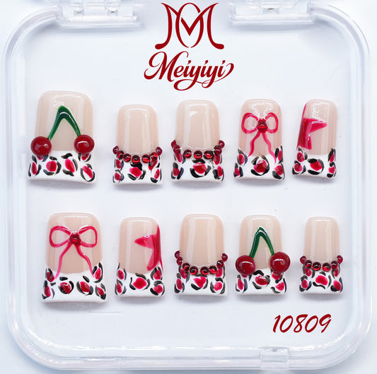 10809-MYY's designer original high-end design customized luxury hand-painted wearable nail art
