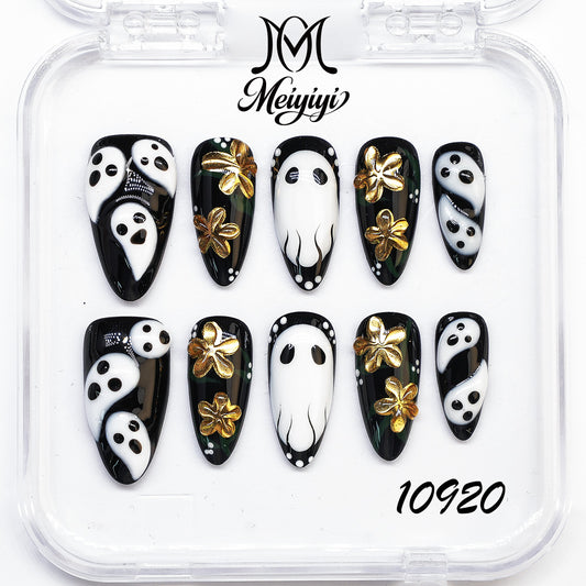 10920-MYY's designer original high-end design customized luxury hand-painted wearable nail art