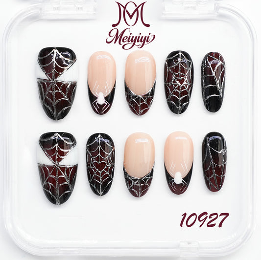 10927-MYY's designer original high-end design customized luxury hand-painted wearable nail art