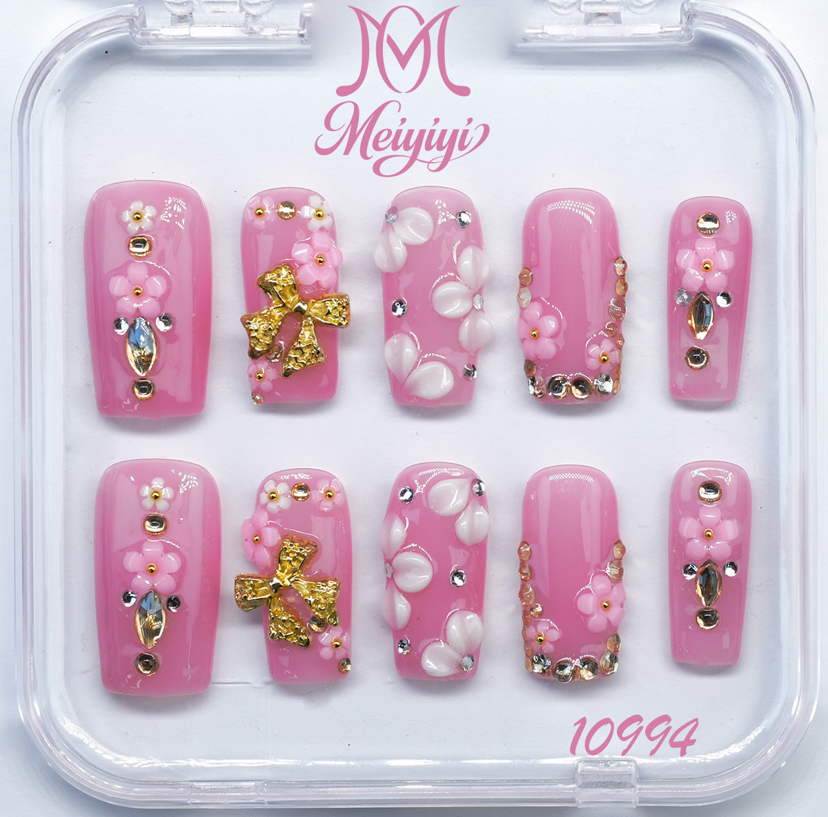 10994-MYY's designer original high-end design customized luxury hand-painted wearable nail art