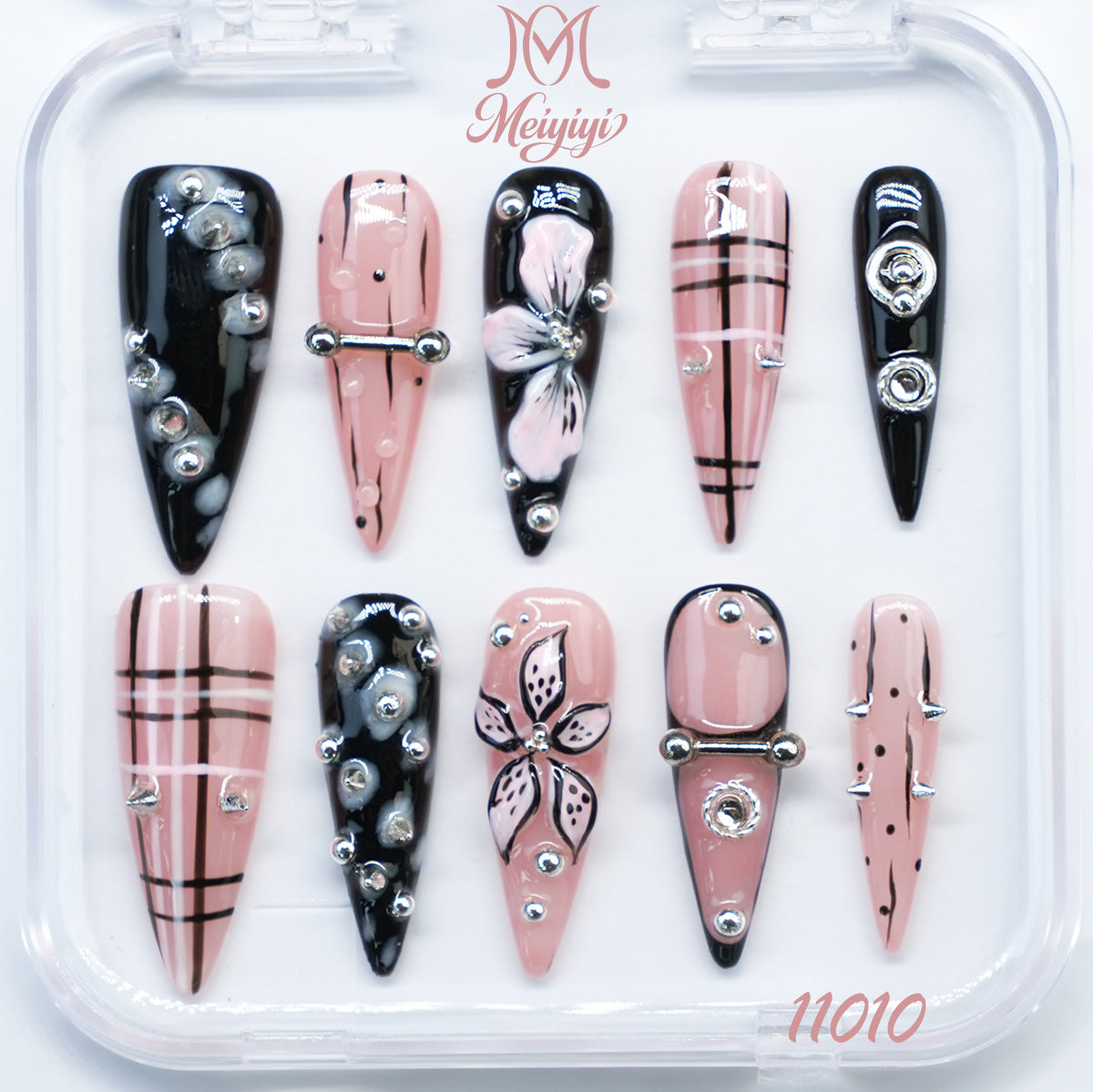 11010-MYY's designer original high-end design customized luxury hand-painted wearable nail art